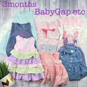 3 months Baby Girl Bundle Summer Clothes Dress Footed Onesie Gap Carter’s